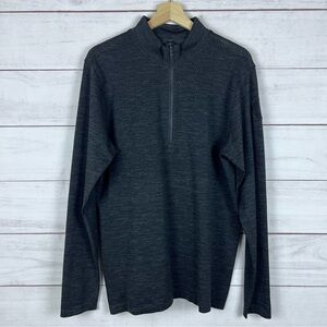 Lululemon Metal Vent Tech 1/2 Zip Pullover Men's Medium Charcoal Spring Golf